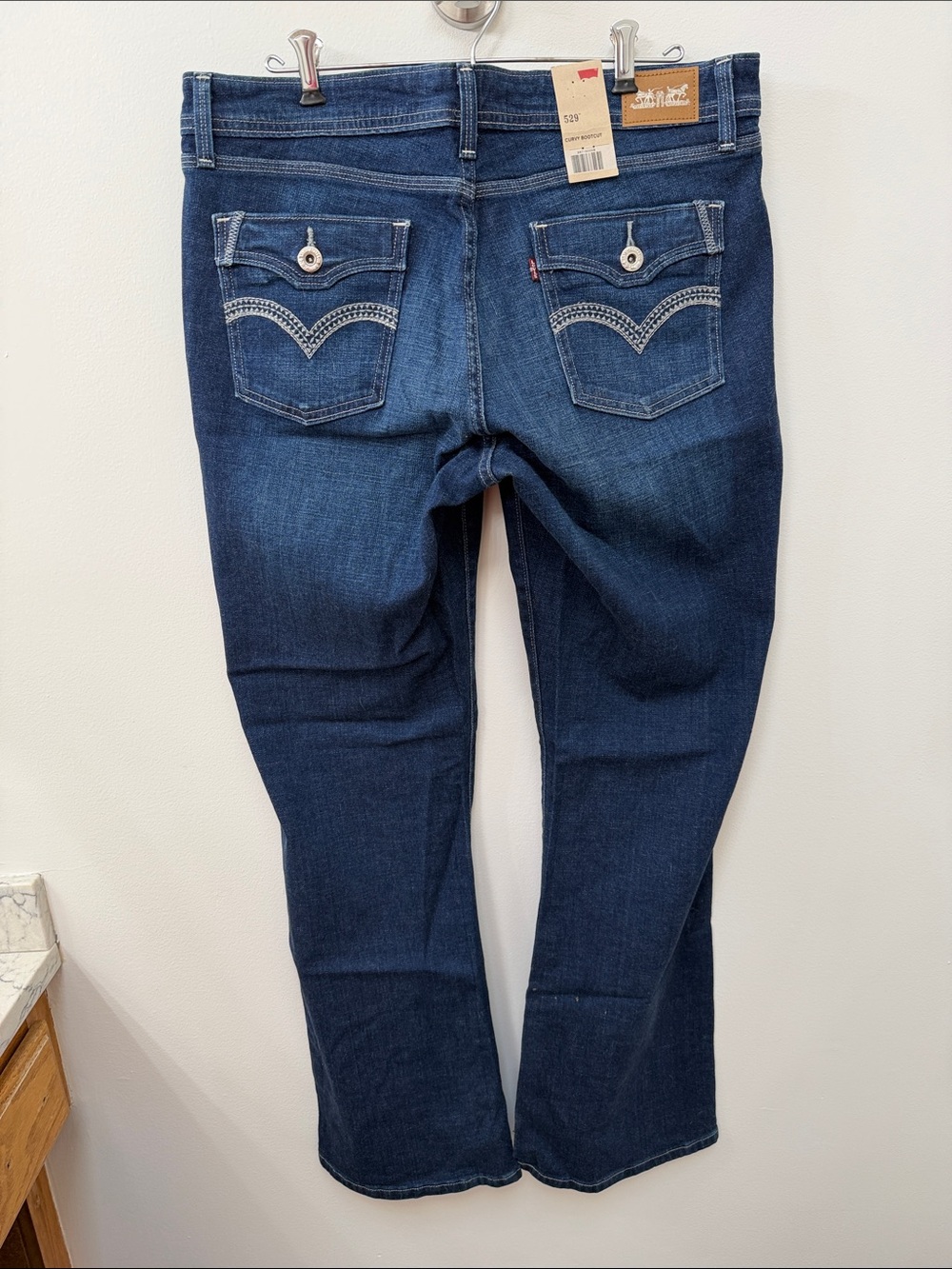 Levi's Dark Indigo 529 Boot Cut Jeans